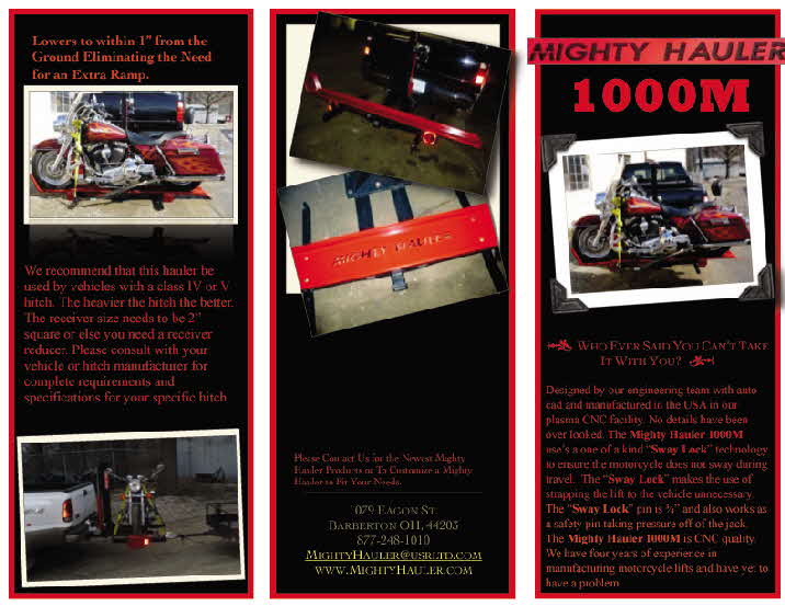 Mighty Hauler Flyer